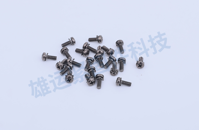 镀镍碳钢盘头外齿防松组合螺丝